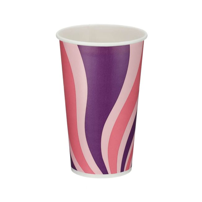 Go-Pak Single Wall Cold Paper Cup PE Lined 16oz Assorted (Pack of 1000) D01104 image 1