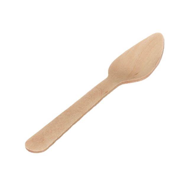 Go-Pak Wooden Teaspoon (Pack of 1000) G01004 image 1