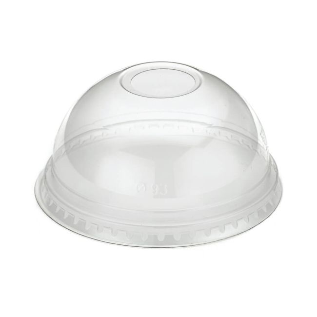 Go-Pak Domed Lid with Hole Recyclable PET 12oz (Pack of 1000) R10053 image 1