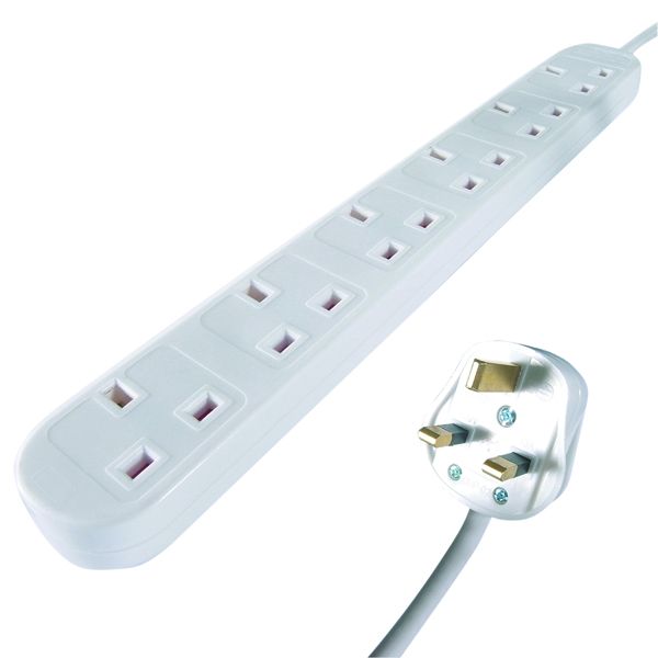 Connekt Gear UK 6-Gang Ext Lead 2m image