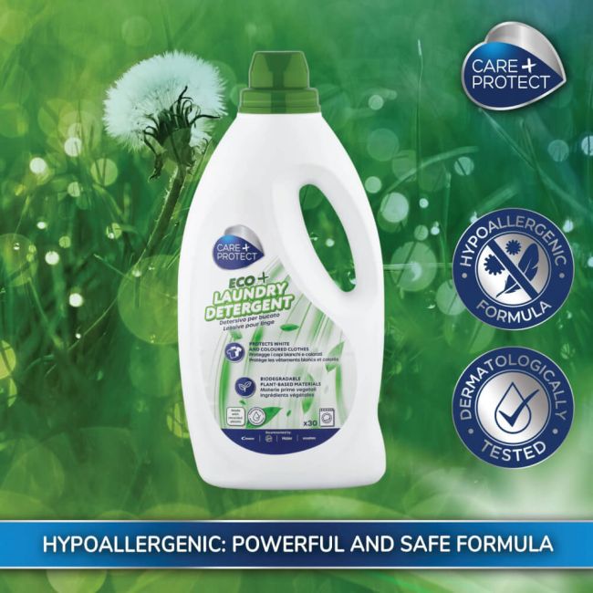 Care + Protect Eco+ Laundry Detergent 1.5 Litres 30 Washes 35602760 image 6