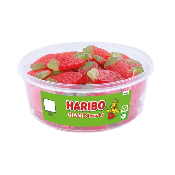 Haribo Giant Strawbs 825g Tub image