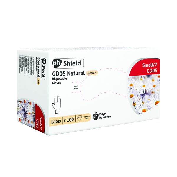 Shield Pf Latex Gloves Sml P100 GD05 image