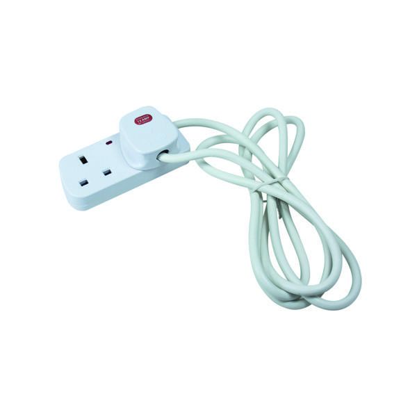 CED 2Way Extension Lead White image