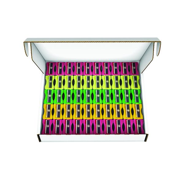 Plastic Sharpeners Pk100 Assorted image
