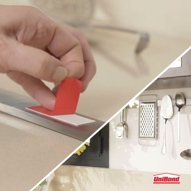 No More Nails Permanent Adhesive Strip 20x40mm Red Pack of 10 1507605 image 5