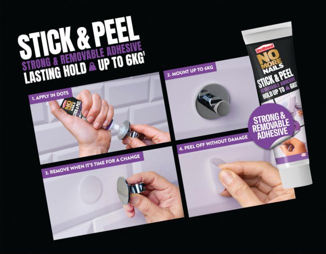 UniBond No More Nails Stick and Peel 44g 2971433 image 4