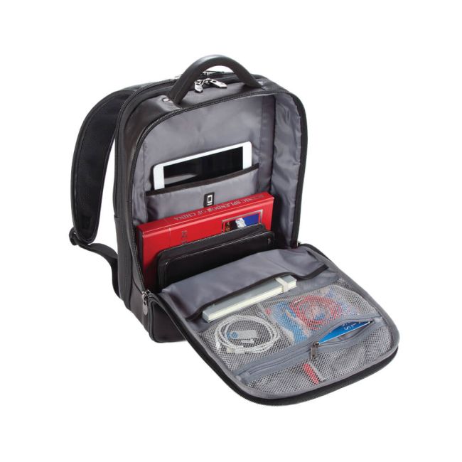 Falcon Laptop Backpack Full Grain Luxury Leather Black FI6705 image 4