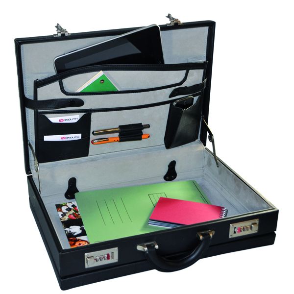 Monolith Pvc Expand Attache Case Blk image