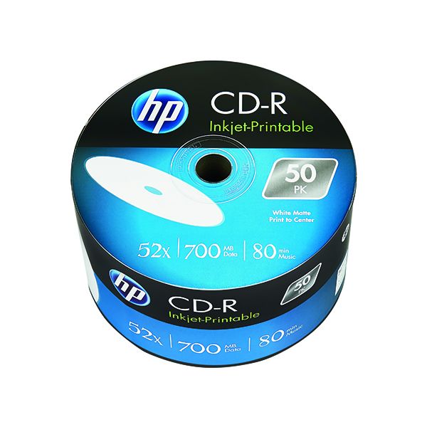 HP CD-R IJet 52X 700MB Wrap Pk50 image