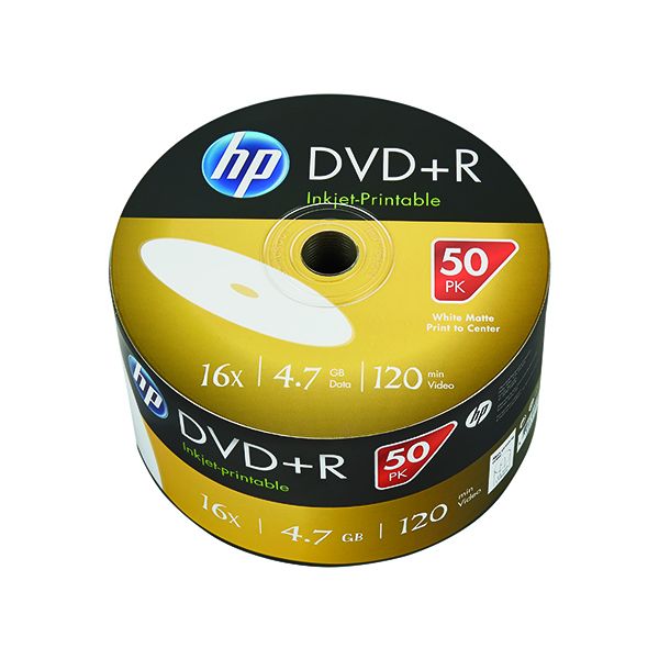 HP DVD-R IJet 16X 4.7GB Wrap Pk50 image