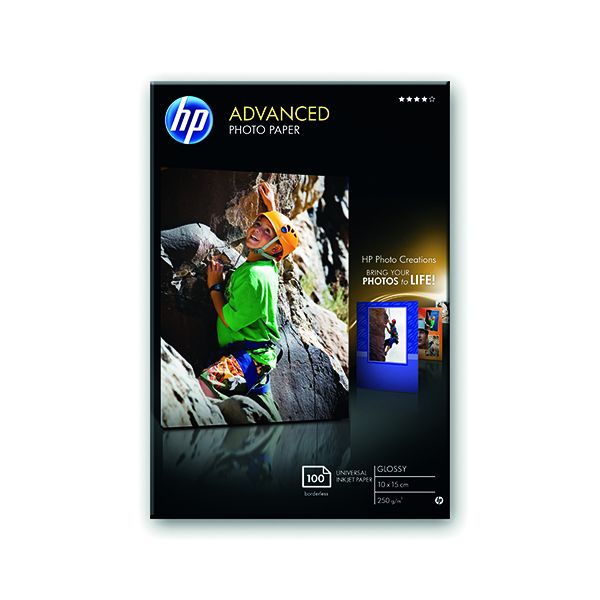 HP Pht Ppr Glsy 250Gsm 100 Sheets image