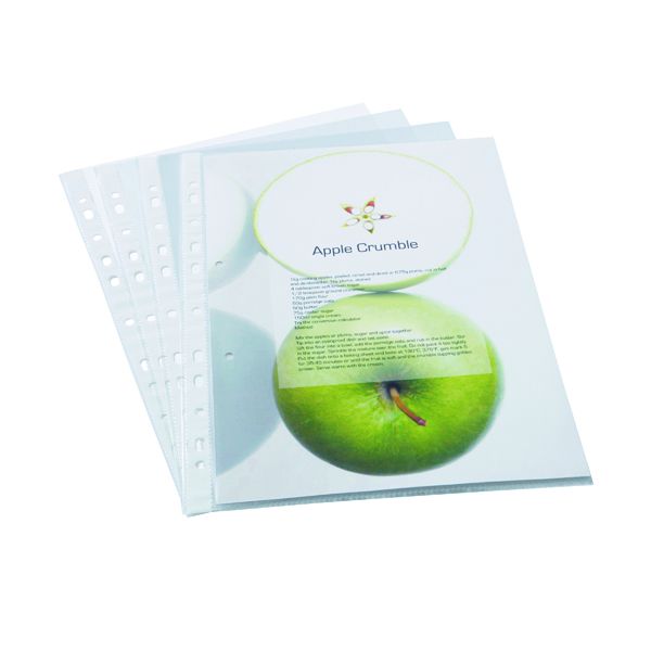 Rapesco Eco Punched Pockets A4 Clr image