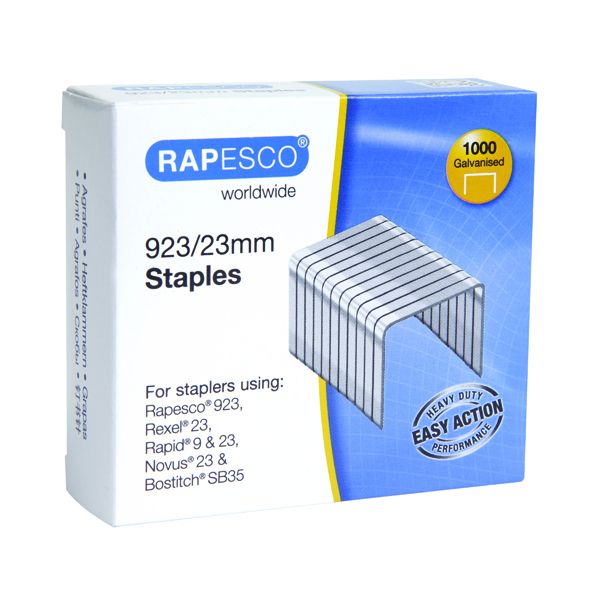 Rapesco 923/23mm Staples Pk1000 image