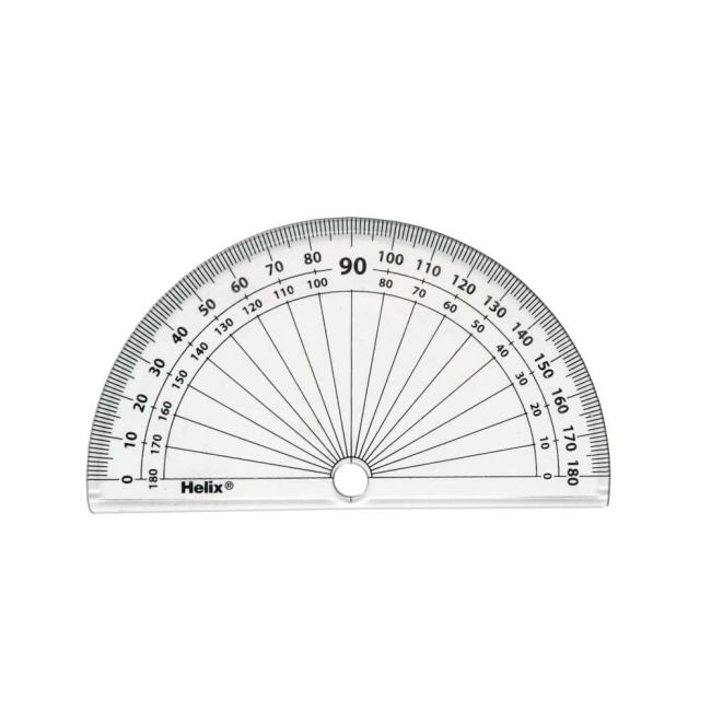 Helix 410cm 180 Degrees Protractor (Pack of 50) X33487 image 1