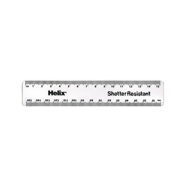 Helix Shatter Resist Ruler 15cm Pk50 image