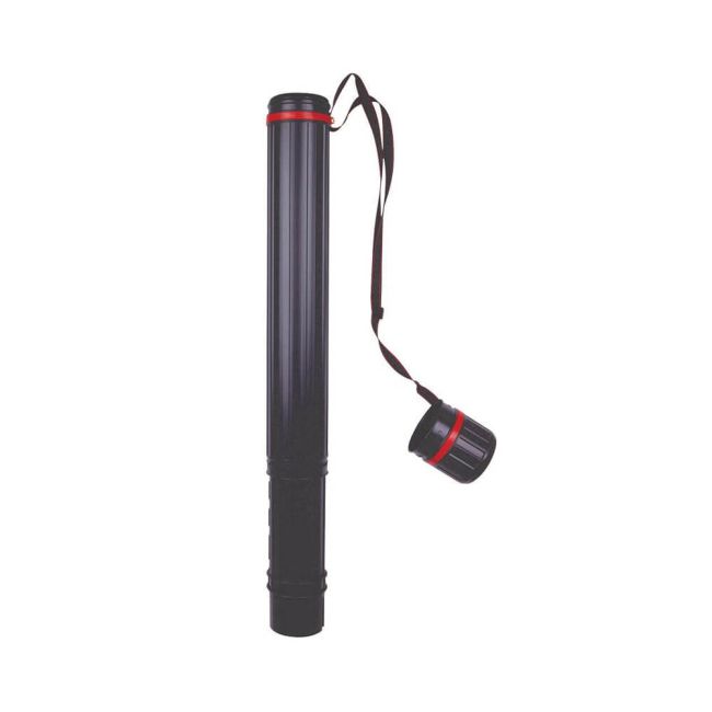 Jakar Jumbo Extendable Telescopic Tube with Carry Strap Black/Red 7306 image 2