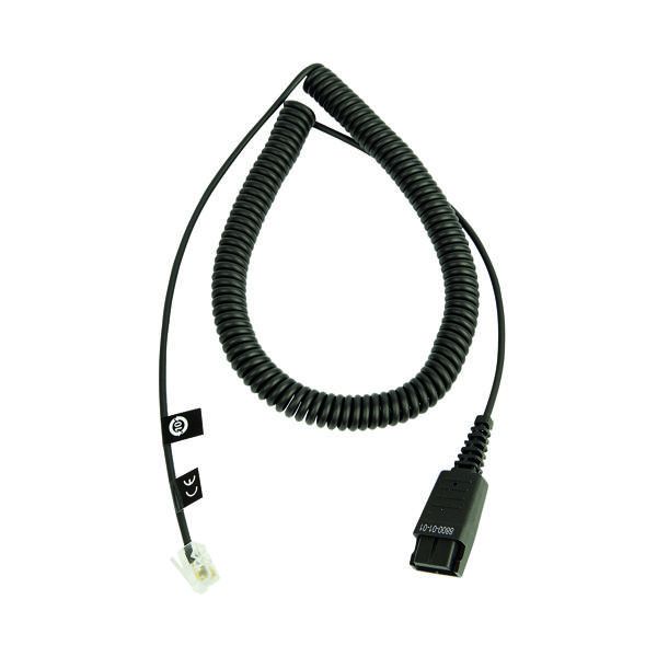 Jabra QD to Modular RJ9 Coiled Cord image