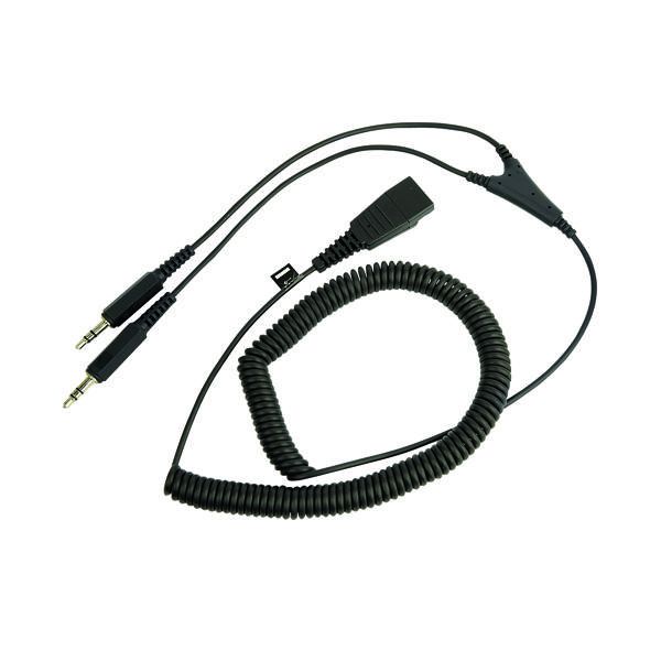 Jabra QD PC Cord to Dual 3.5mm Jack image