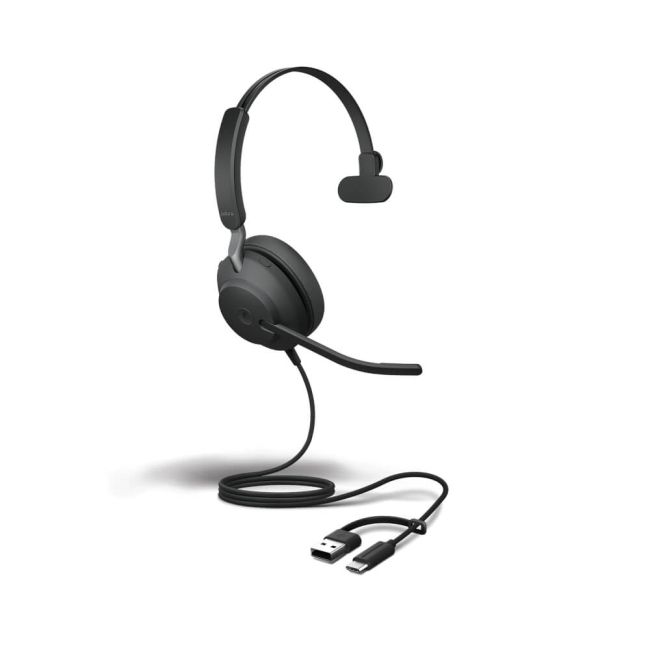 Jabra Evolve2 40 SE USB-C/A UC Mono Headset 24189-889-799 image 2