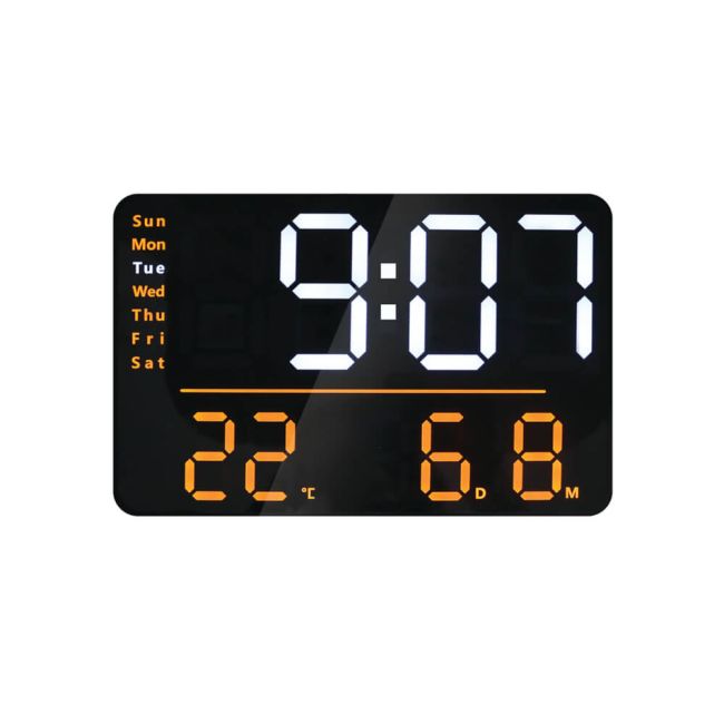 Unilux Numi Digital Wall Clock Black 400206176 image 2