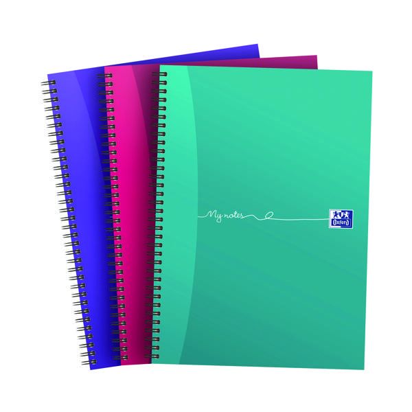 Oxford Mynotes Wbnd Nbk A4 Ast Pk3 image