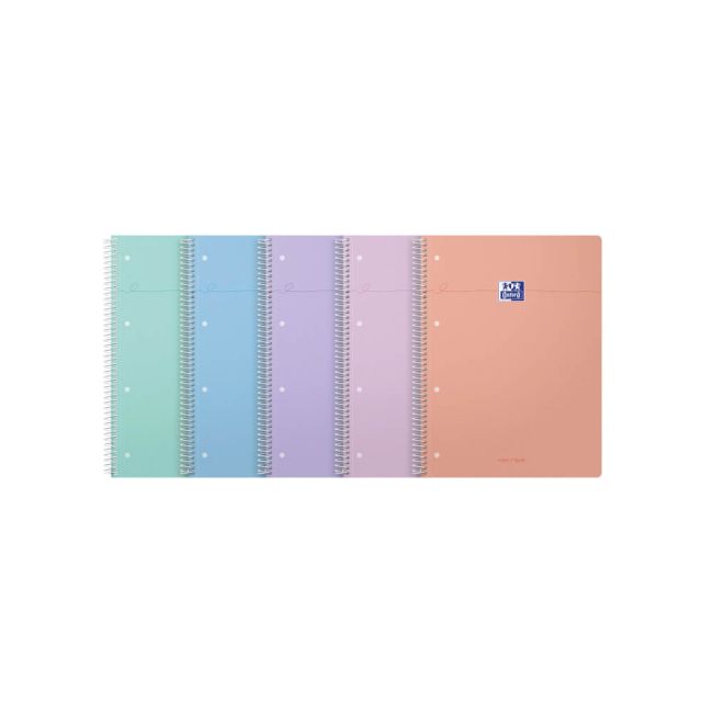 Oxford Smart Pastel Notebook Assorted A4+ (Pack of 5) 400186949 image 1