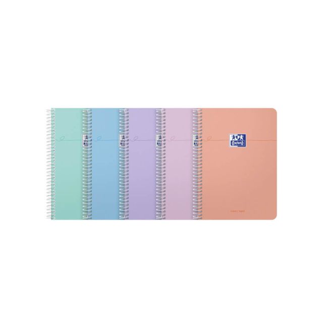 Oxford Smart Pastel Notebook Ruled Assorted A5 (Pack of 5) 400187022 image 1