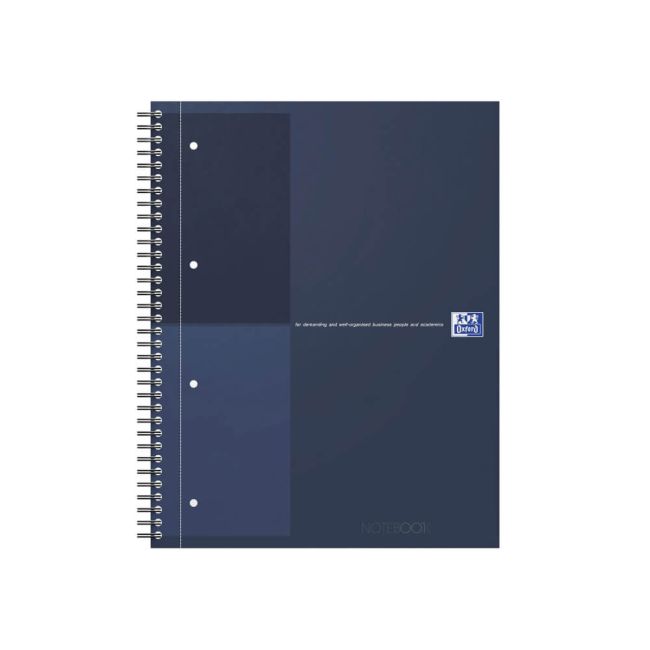 Oxford Hardback Wirebound Notebook 160 Pages Special Edition A4+ Dark Blue 400194458-S image 1