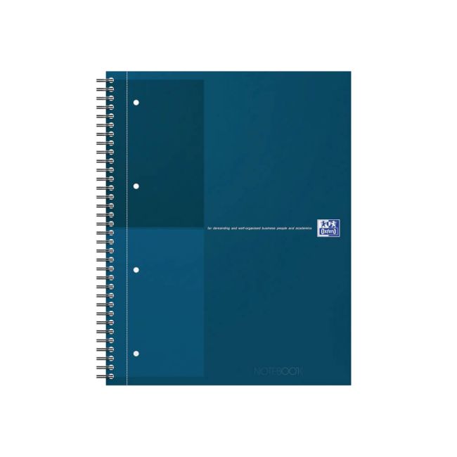 Oxford Hardback Wirebound Notebook 160 Pages Special Edition A4+ Blue 400194461-S image 1