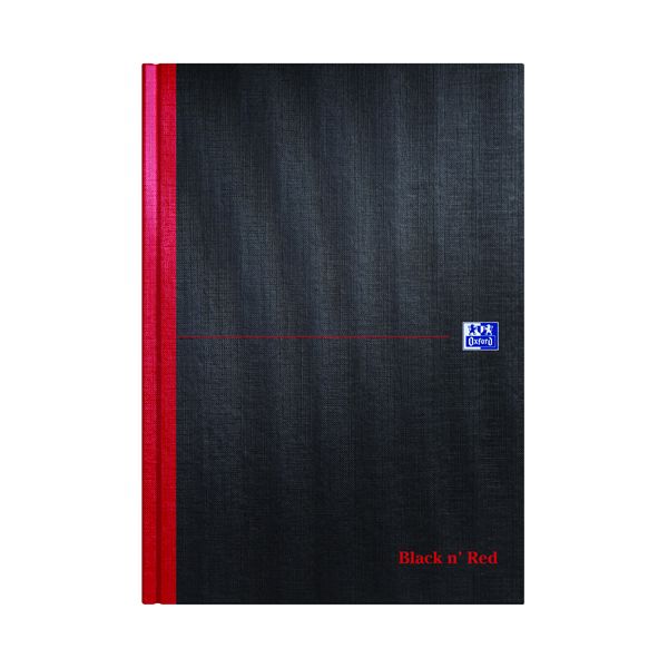 Blk N Red Casebnd Smart Bk A4 image