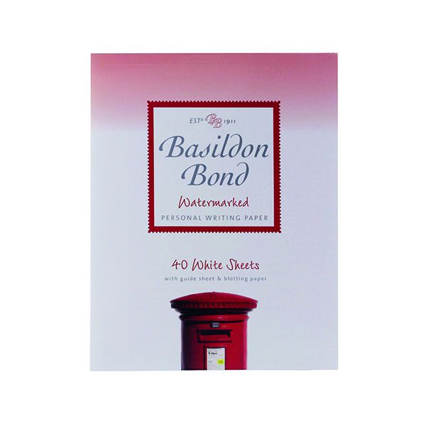 Basildon Med Writingpad Wht Pk10 image