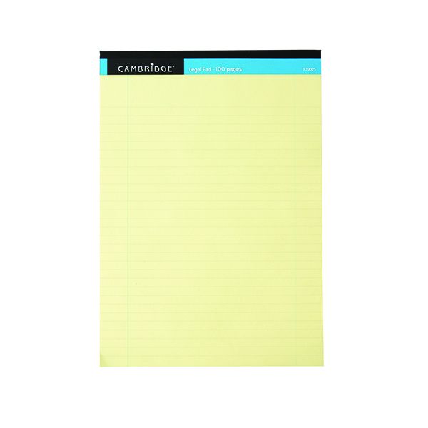 Cambridge Legal Memo Pad 100P Yllw image