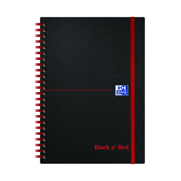 Black N Red A5 Elasticated Nbk Pk5 image