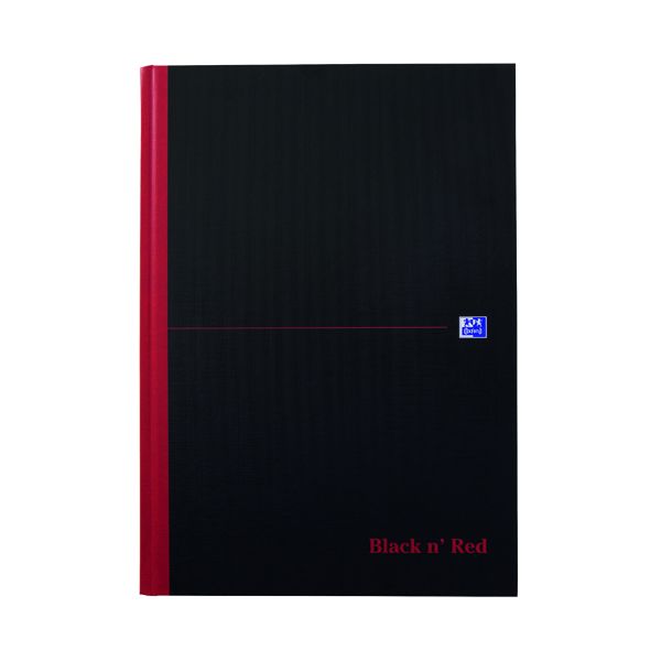 Black N Red Casebound Nbk A4 Feint image