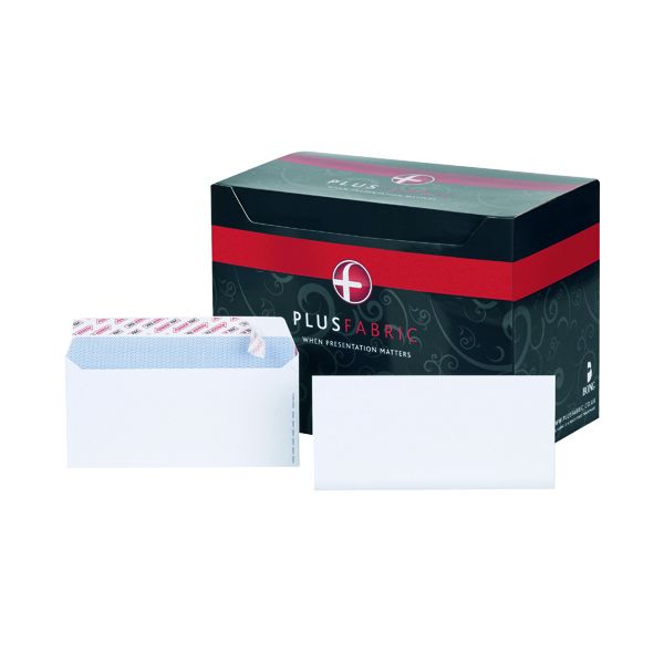 Plus Fabric Env Dl 110Gsm Wht Pk500 image