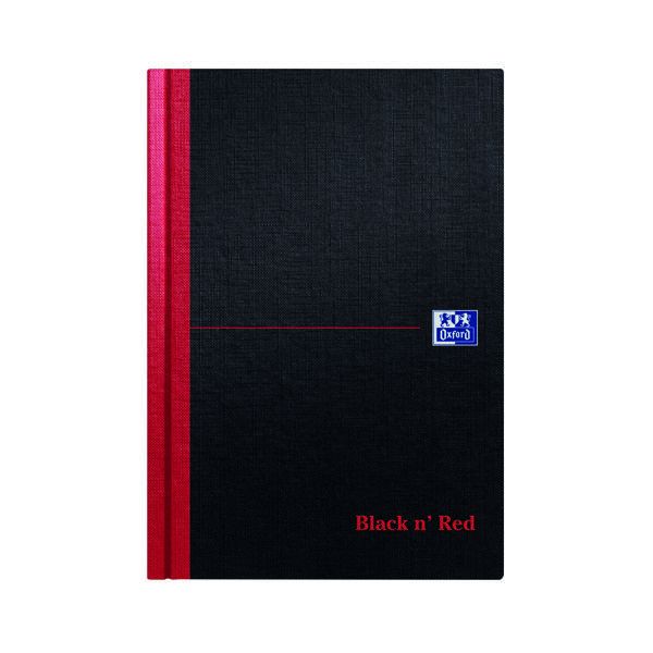 Black N Red A5 Ruled Casebound Nbk image