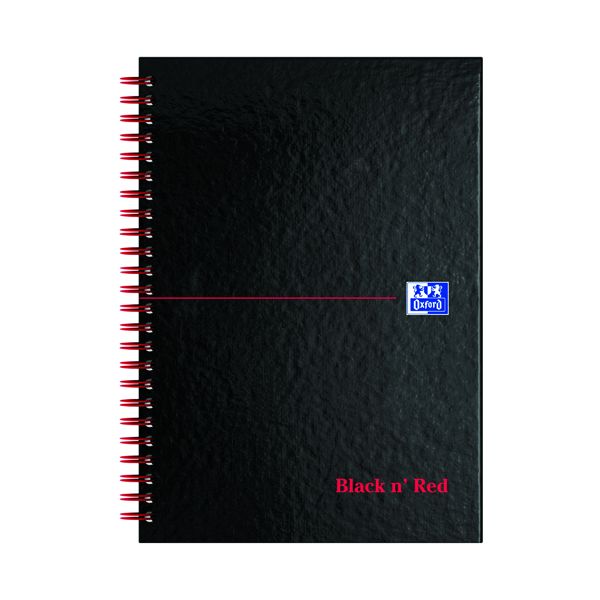 Black N Red Notebook A5 Feint Pk5 image