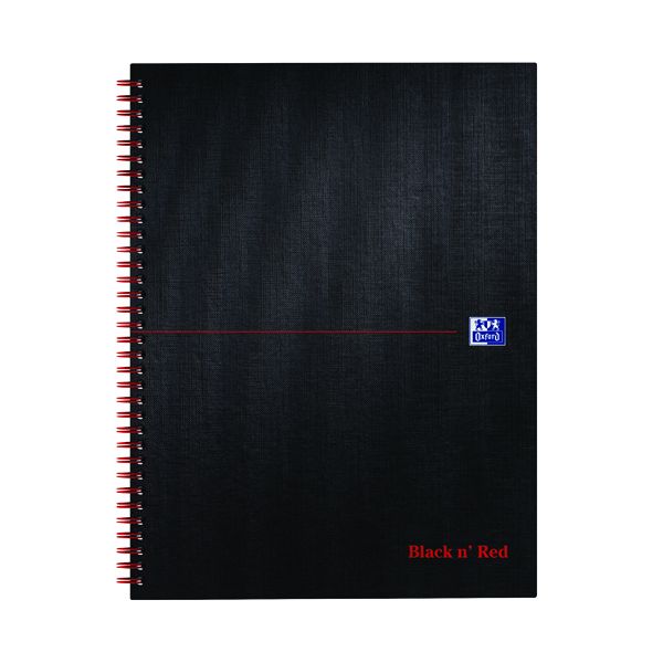 Black N Red A4+ Matt Notebook Pk5 image