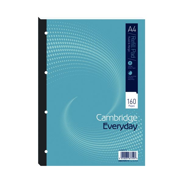 Cambridge A4 80Lf Rld/Margin Rfl P image
