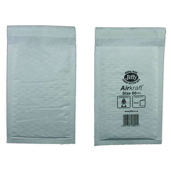 Jiffy Airkraft Wht 115X195Mm Pk100 image