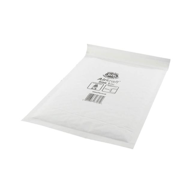AirKraft Size 1 Bubble Lined Mailer Multi White (Pack of 10) MMUL03318 image 1
