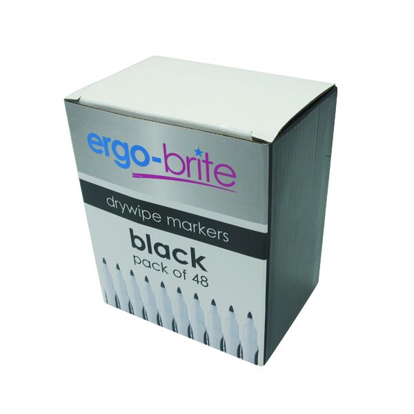 Ergo-Brite Drywipe Marker R/Grip Blk image