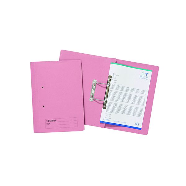 Guidhall Transfer Spiral File Pink image