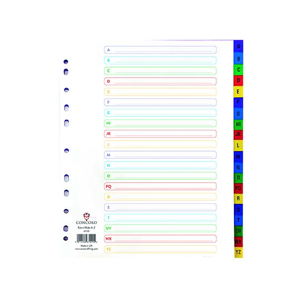 Concord A-Z Extra Wide Divider Pp image