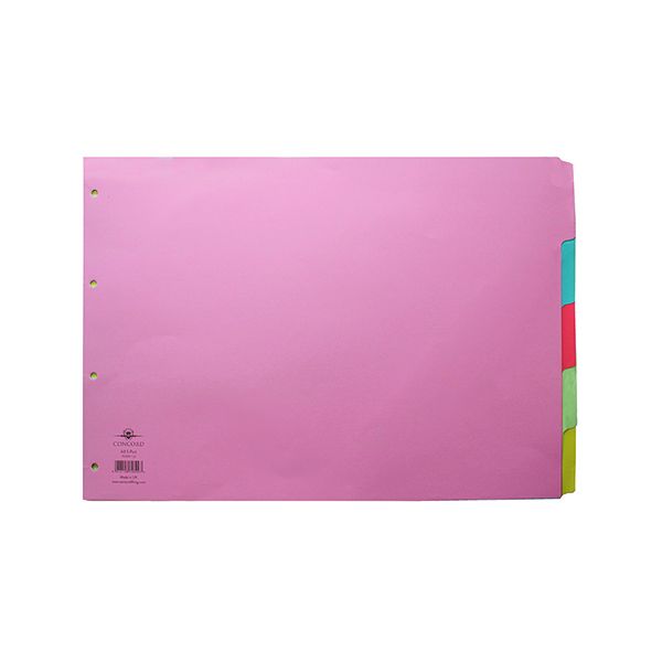 Concord Subject Dividers 5Pt A3 image
