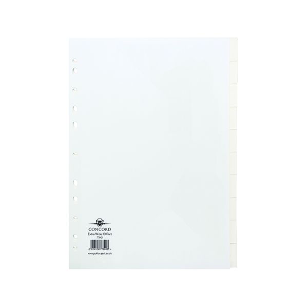 Concord Index A4 Punched Pckt 10 Prt image