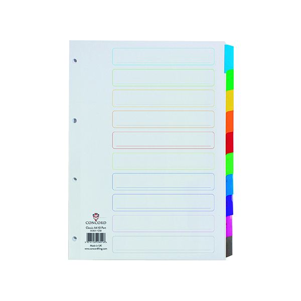 Concord M/Colour Index A4 10 Pt Cs8 image