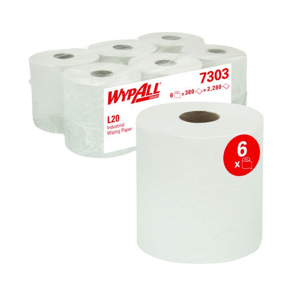 Wypall L20 White Wipers image