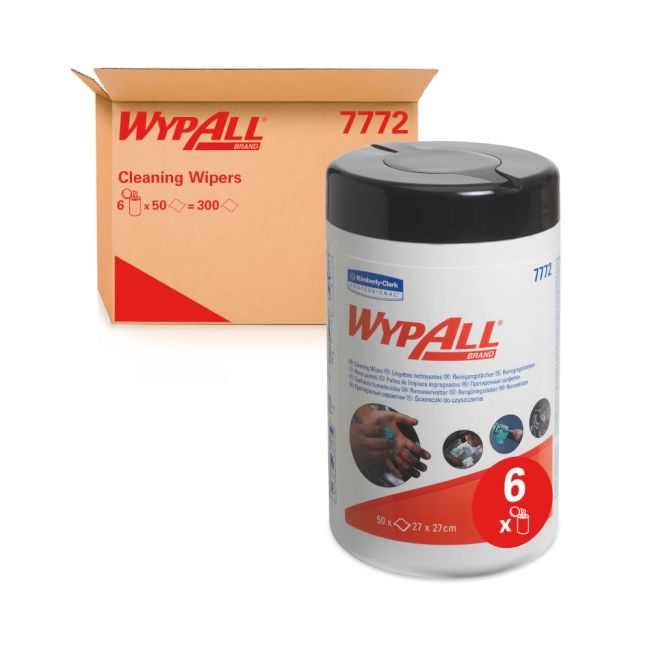 Wypall Multipurpose Cleaning Wipes 1-Ply Green x50 Pack of 6 7772 image 3